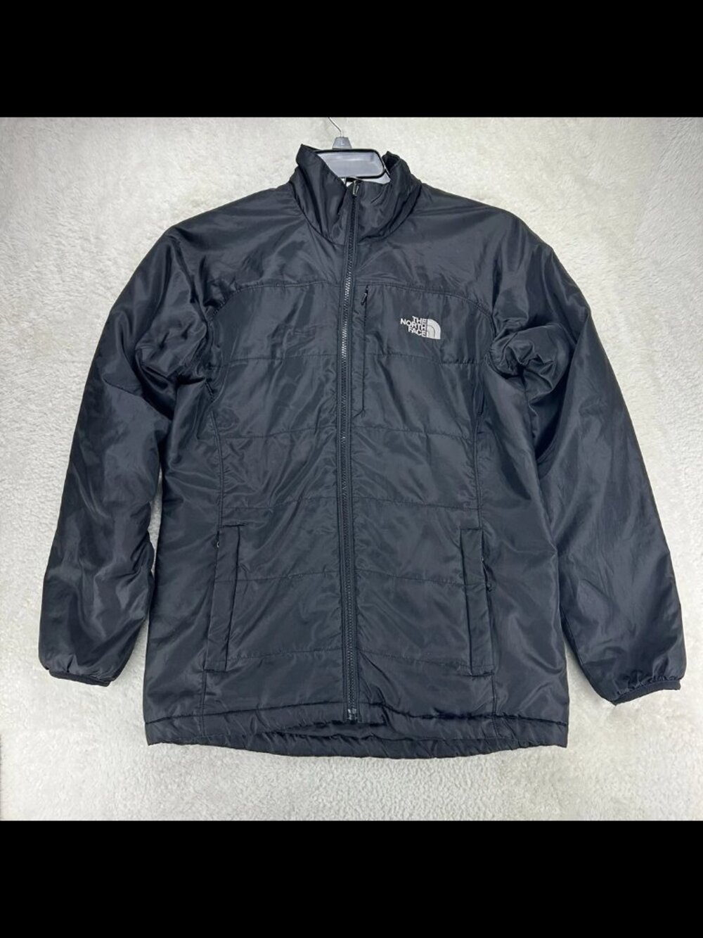 The North Face Jacket Womens Med Puffer Nono Black Quilted Packable Light Coat